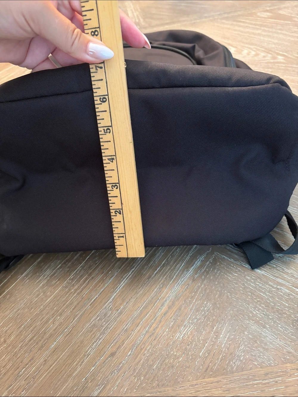 Champion Black Backpack with Front Pouch and Logo